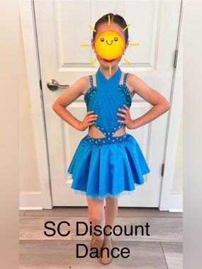 Turquoise IC Discount Dance stoned jazz costume
